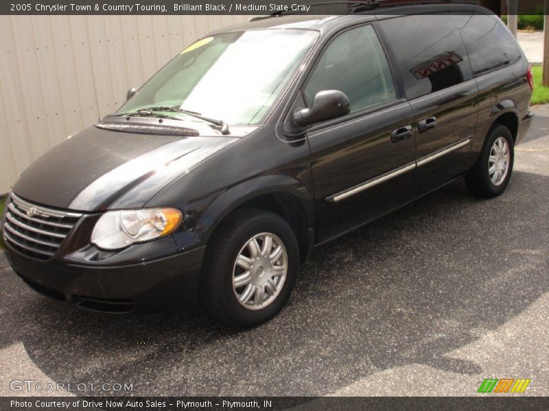 Brilliant Black / Medium Slate Gray 2005 Chrysler Town & Country Touring