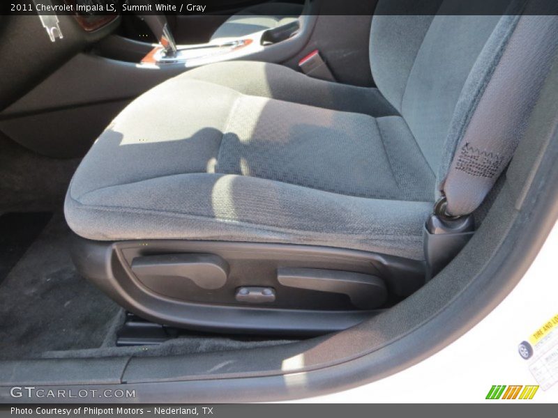 Summit White / Gray 2011 Chevrolet Impala LS