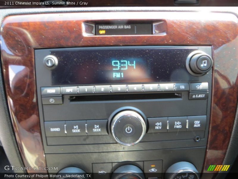 Summit White / Gray 2011 Chevrolet Impala LS