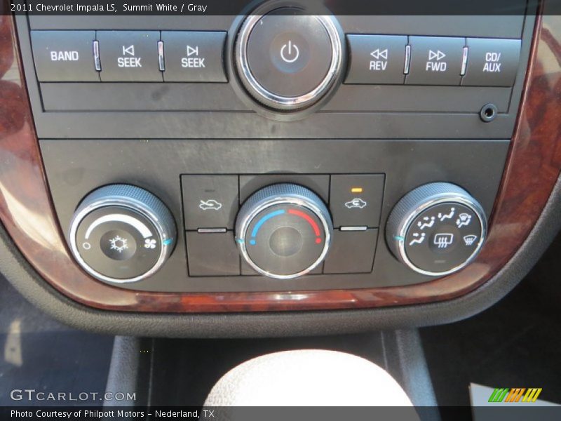 Summit White / Gray 2011 Chevrolet Impala LS