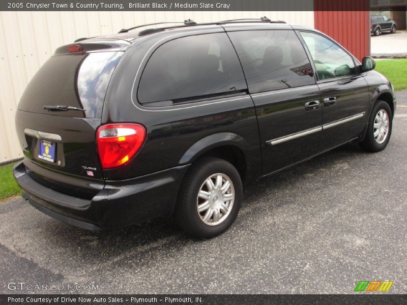 Brilliant Black / Medium Slate Gray 2005 Chrysler Town & Country Touring