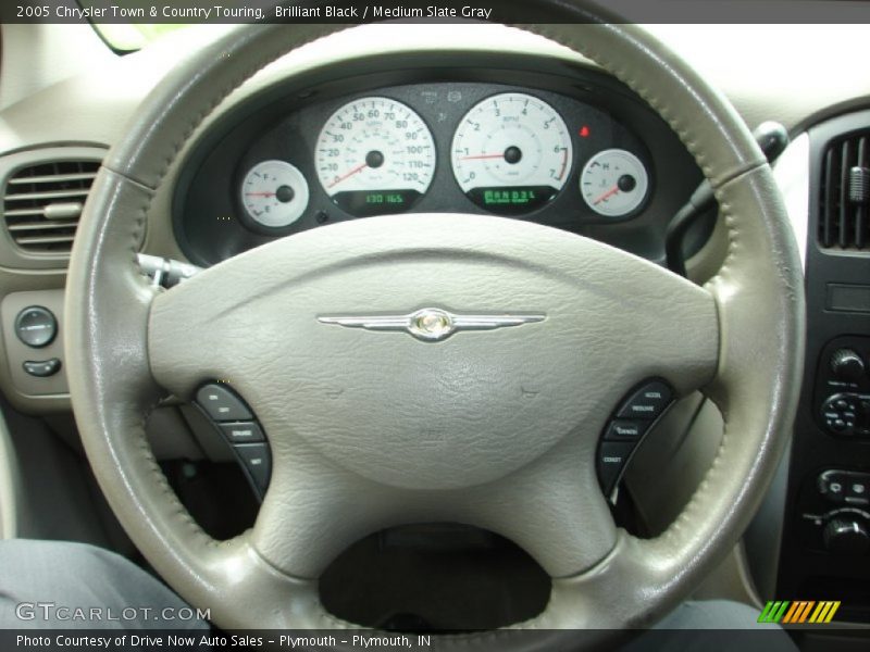 Brilliant Black / Medium Slate Gray 2005 Chrysler Town & Country Touring