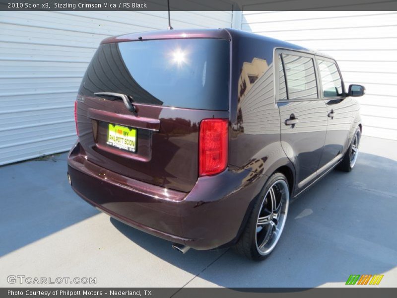 Sizzling Crimson Mica / RS Black 2010 Scion xB