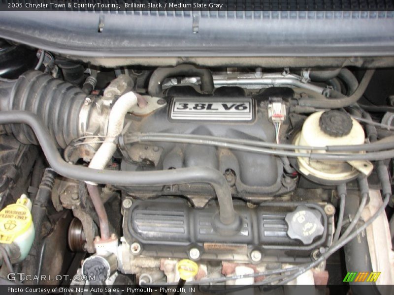 Brilliant Black / Medium Slate Gray 2005 Chrysler Town & Country Touring