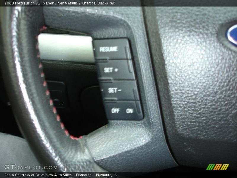Vapor Silver Metallic / Charcoal Black/Red 2008 Ford Fusion SE