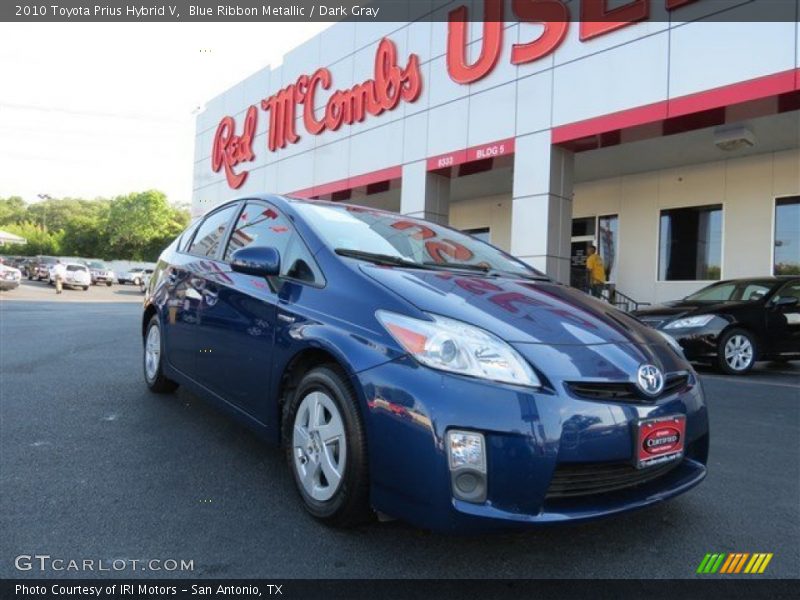 Blue Ribbon Metallic / Dark Gray 2010 Toyota Prius Hybrid V