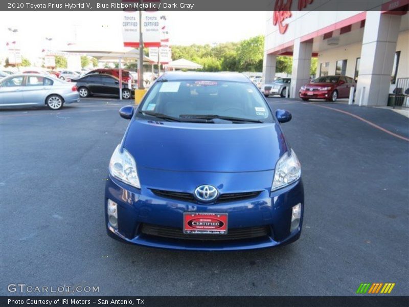 Blue Ribbon Metallic / Dark Gray 2010 Toyota Prius Hybrid V