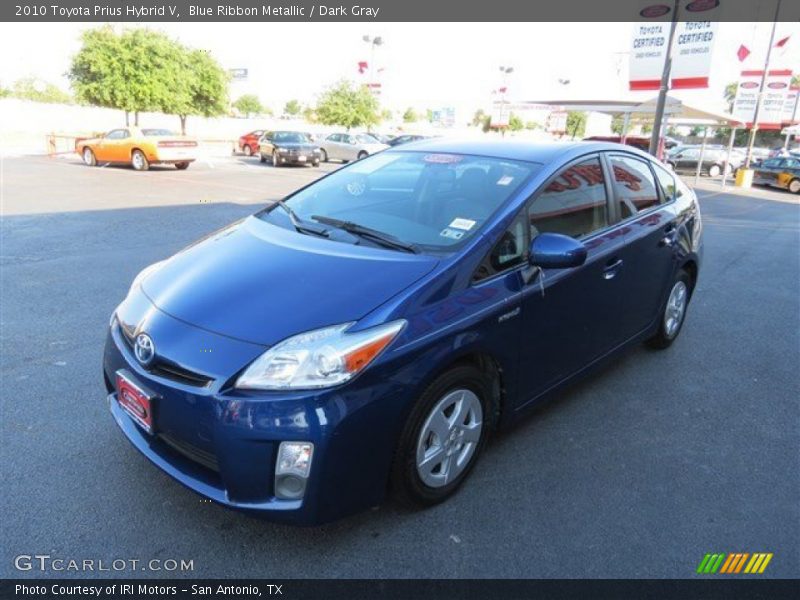 Blue Ribbon Metallic / Dark Gray 2010 Toyota Prius Hybrid V