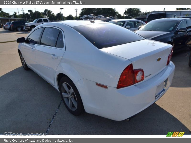 Summit White / Titanium 2009 Chevrolet Malibu LT Sedan