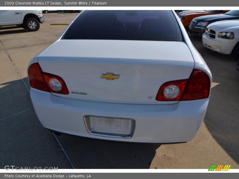 Summit White / Titanium 2009 Chevrolet Malibu LT Sedan