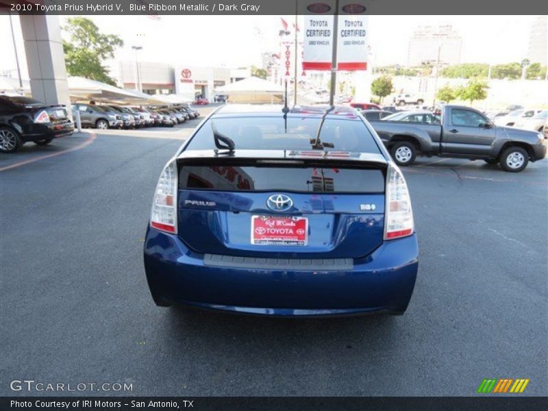 Blue Ribbon Metallic / Dark Gray 2010 Toyota Prius Hybrid V