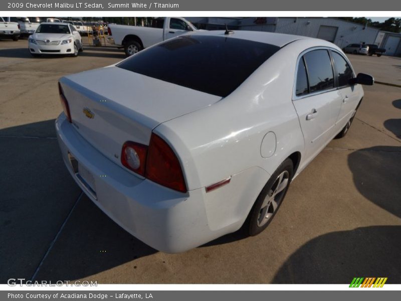 Summit White / Titanium 2009 Chevrolet Malibu LT Sedan