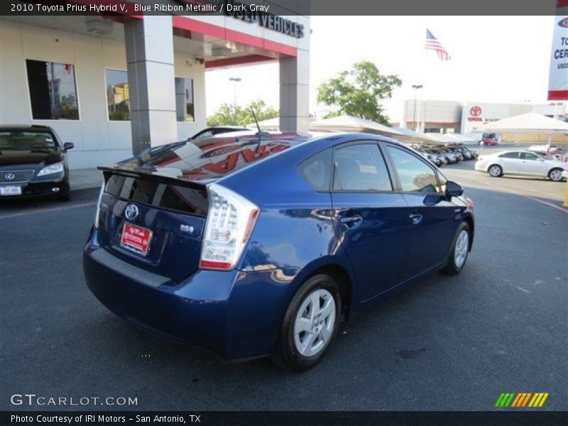 Blue Ribbon Metallic / Dark Gray 2010 Toyota Prius Hybrid V