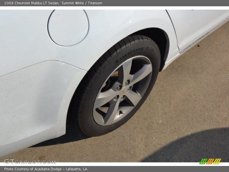 Summit White / Titanium 2009 Chevrolet Malibu LT Sedan