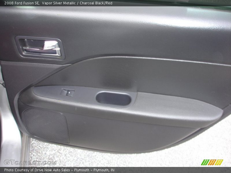 Vapor Silver Metallic / Charcoal Black/Red 2008 Ford Fusion SE