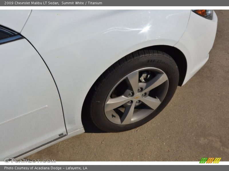 Summit White / Titanium 2009 Chevrolet Malibu LT Sedan