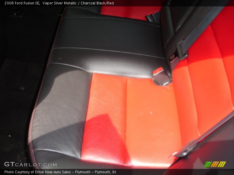 Vapor Silver Metallic / Charcoal Black/Red 2008 Ford Fusion SE