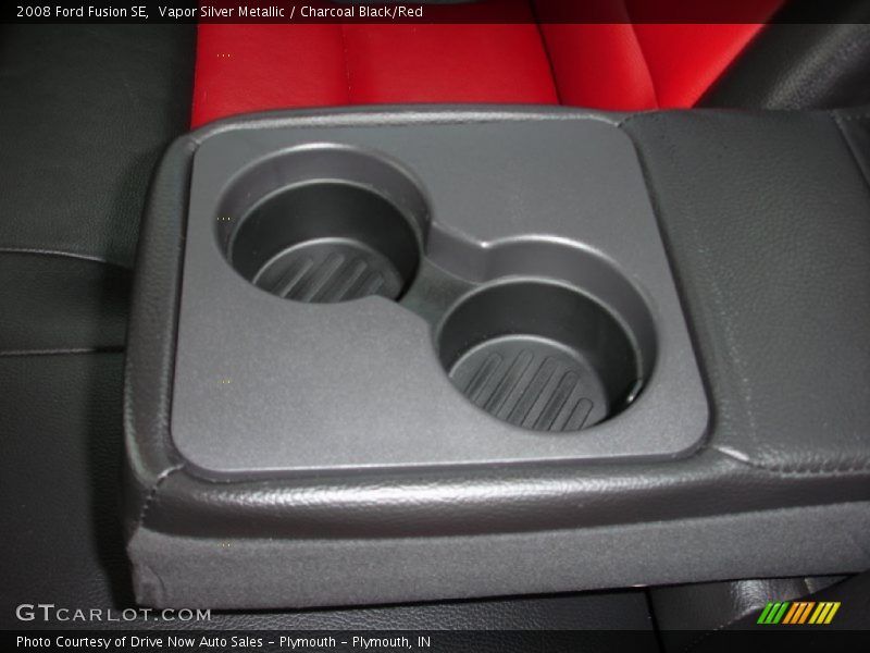 Vapor Silver Metallic / Charcoal Black/Red 2008 Ford Fusion SE
