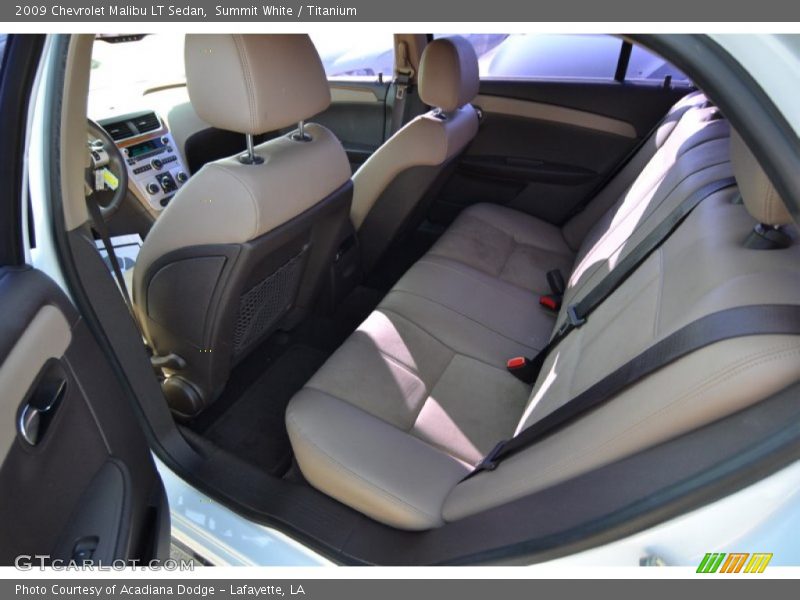 Summit White / Titanium 2009 Chevrolet Malibu LT Sedan
