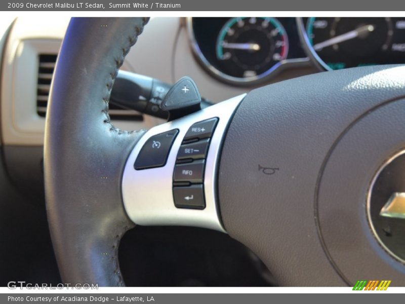 Summit White / Titanium 2009 Chevrolet Malibu LT Sedan
