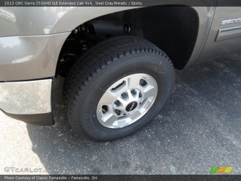 Steel Gray Metallic / Ebony 2013 GMC Sierra 2500HD SLE Extended Cab 4x4