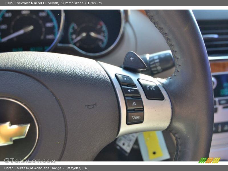 Summit White / Titanium 2009 Chevrolet Malibu LT Sedan