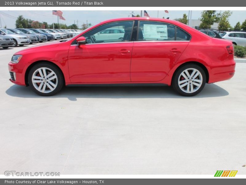 Tornado Red / Titan Black 2013 Volkswagen Jetta GLI