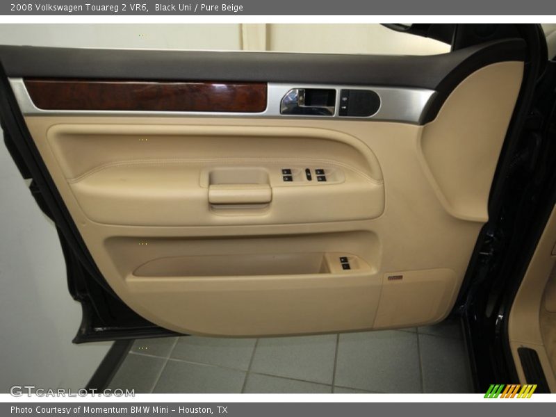 Black Uni / Pure Beige 2008 Volkswagen Touareg 2 VR6