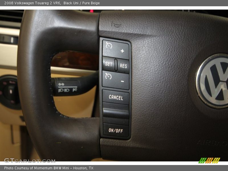 Black Uni / Pure Beige 2008 Volkswagen Touareg 2 VR6