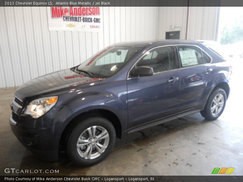 Atlantis Blue Metallic / Jet Black 2013 Chevrolet Equinox LS
