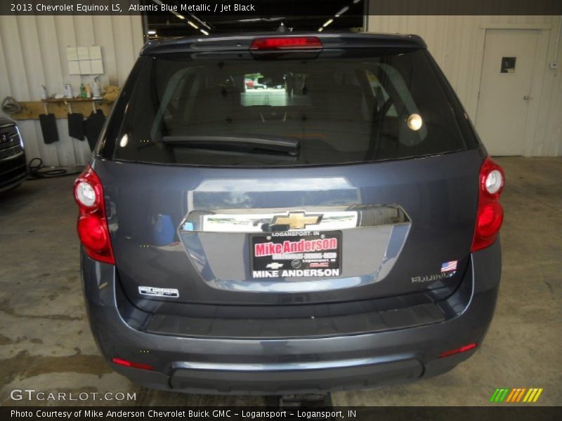 Atlantis Blue Metallic / Jet Black 2013 Chevrolet Equinox LS