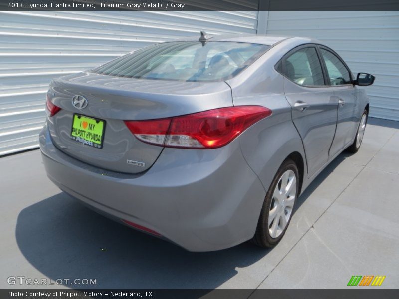 Titanium Gray Metallic / Gray 2013 Hyundai Elantra Limited