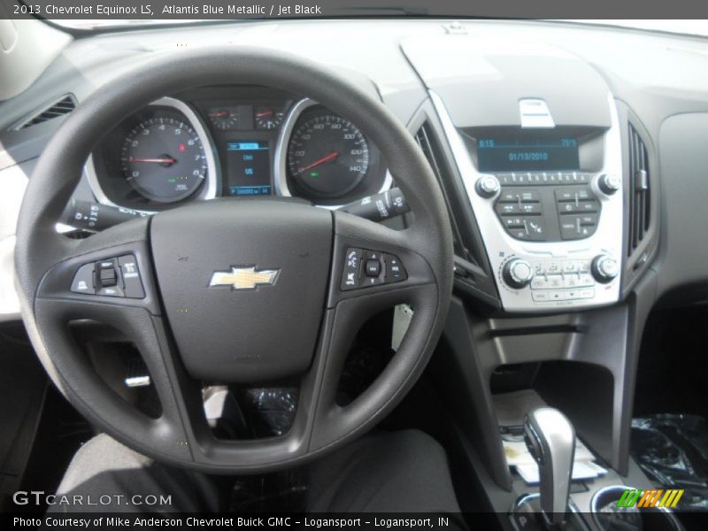 Atlantis Blue Metallic / Jet Black 2013 Chevrolet Equinox LS