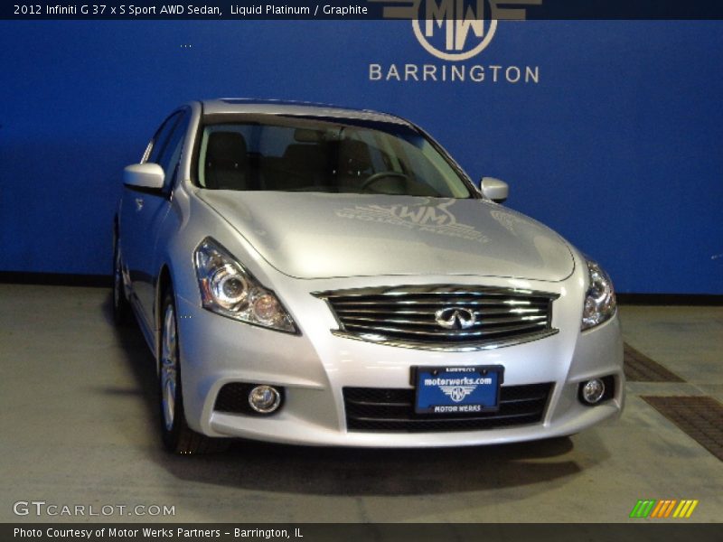Liquid Platinum / Graphite 2012 Infiniti G 37 x S Sport AWD Sedan