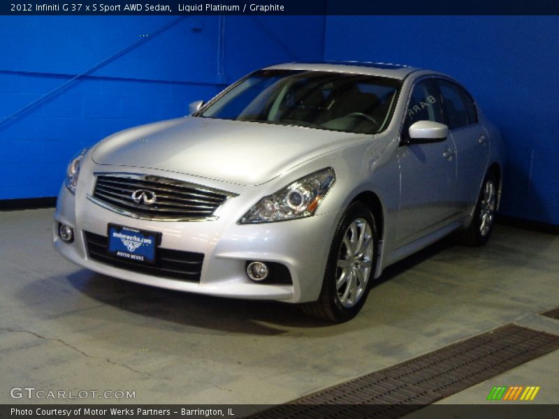 Liquid Platinum / Graphite 2012 Infiniti G 37 x S Sport AWD Sedan