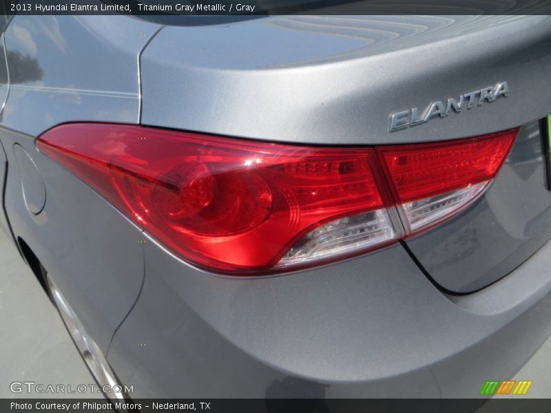 Titanium Gray Metallic / Gray 2013 Hyundai Elantra Limited