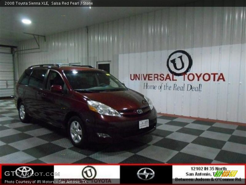 Salsa Red Pearl / Stone 2008 Toyota Sienna XLE