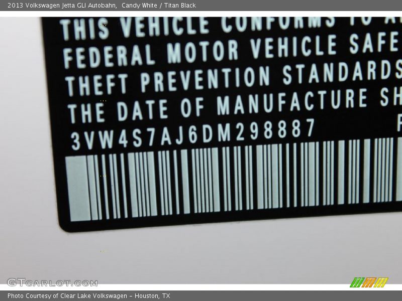 Candy White / Titan Black 2013 Volkswagen Jetta GLI Autobahn