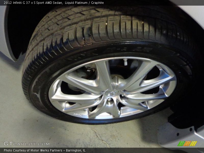 Liquid Platinum / Graphite 2012 Infiniti G 37 x S Sport AWD Sedan