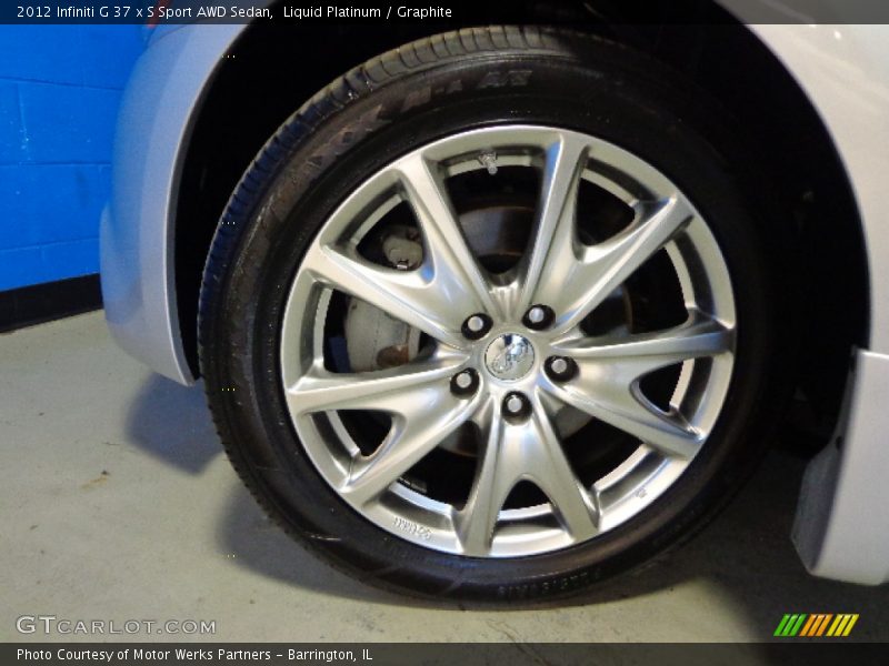 Liquid Platinum / Graphite 2012 Infiniti G 37 x S Sport AWD Sedan