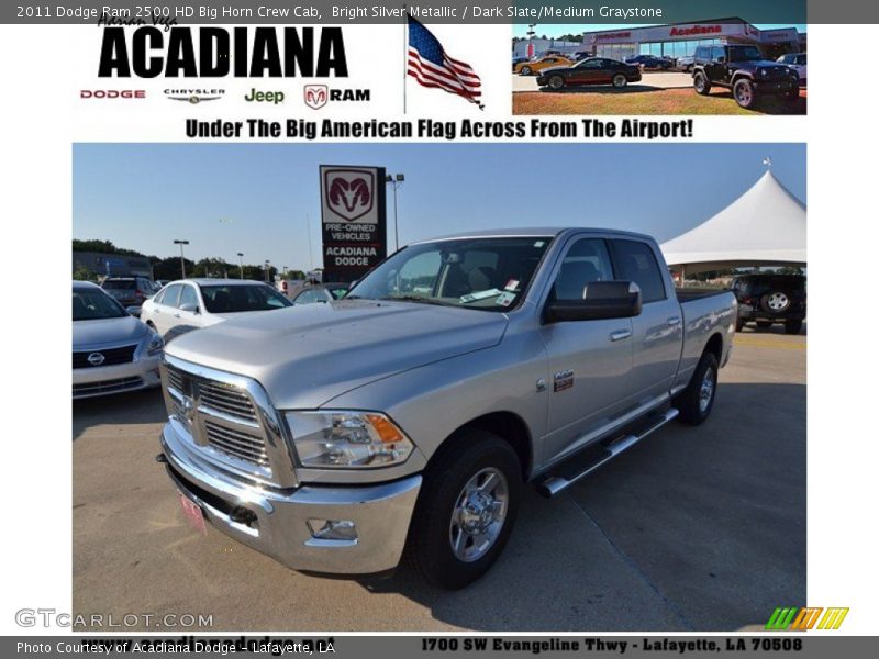 Bright Silver Metallic / Dark Slate/Medium Graystone 2011 Dodge Ram 2500 HD Big Horn Crew Cab