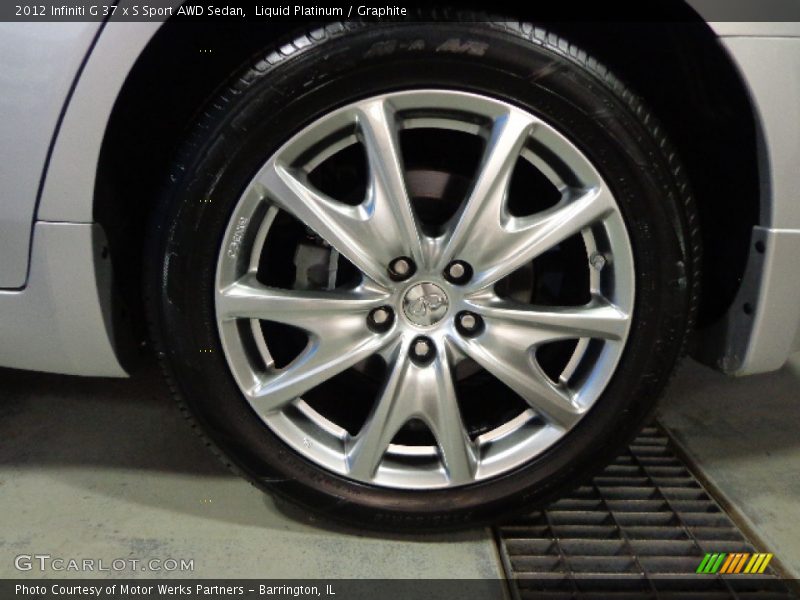 Liquid Platinum / Graphite 2012 Infiniti G 37 x S Sport AWD Sedan