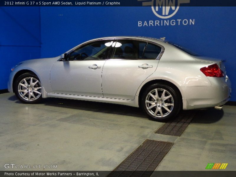 Liquid Platinum / Graphite 2012 Infiniti G 37 x S Sport AWD Sedan