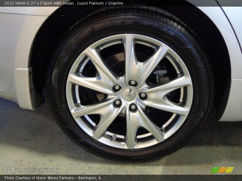 Liquid Platinum / Graphite 2012 Infiniti G 37 x S Sport AWD Sedan