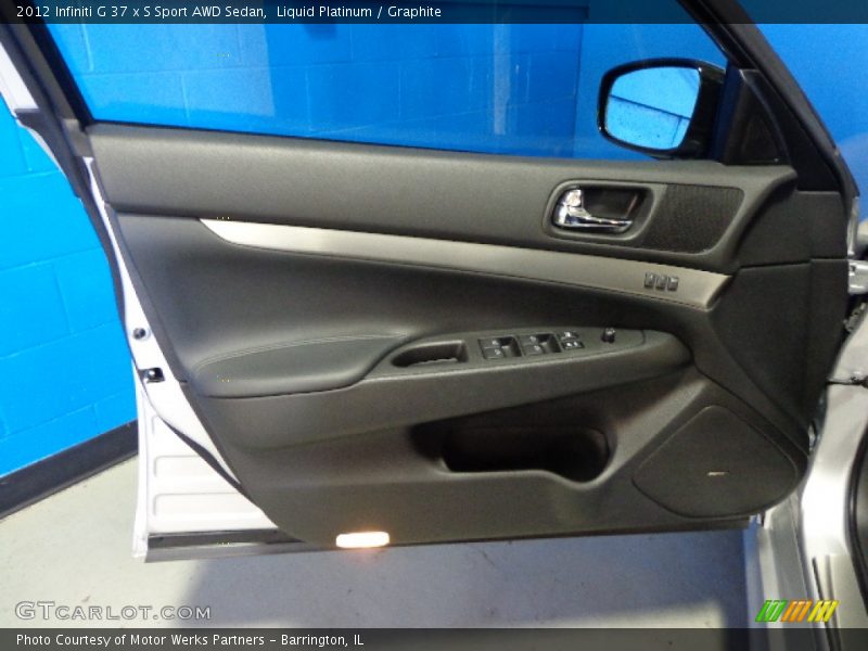 Liquid Platinum / Graphite 2012 Infiniti G 37 x S Sport AWD Sedan