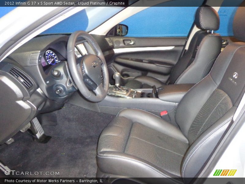 Liquid Platinum / Graphite 2012 Infiniti G 37 x S Sport AWD Sedan