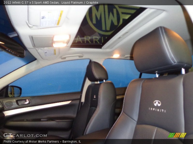 Liquid Platinum / Graphite 2012 Infiniti G 37 x S Sport AWD Sedan