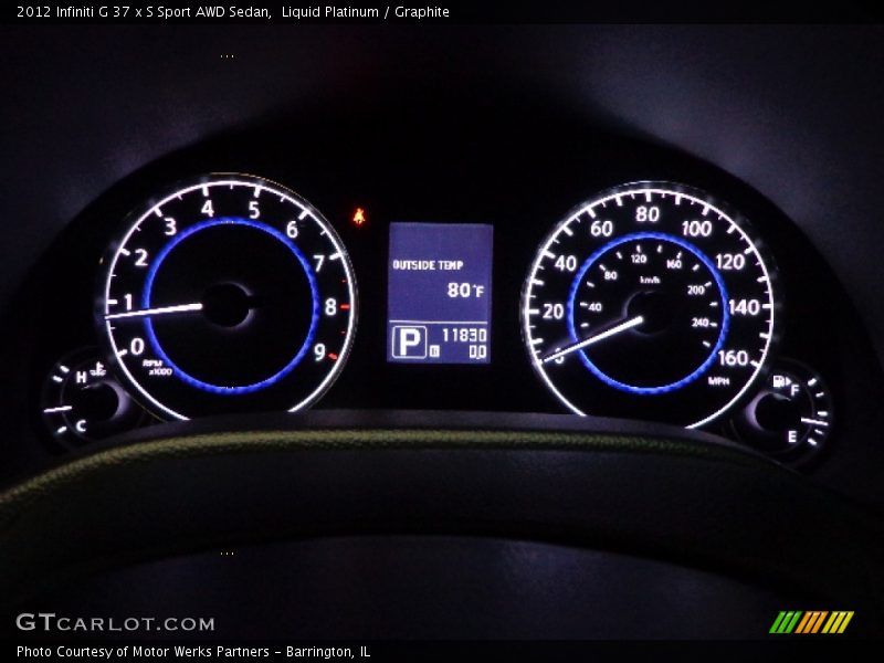 Liquid Platinum / Graphite 2012 Infiniti G 37 x S Sport AWD Sedan