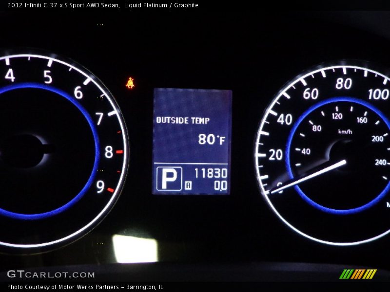 Liquid Platinum / Graphite 2012 Infiniti G 37 x S Sport AWD Sedan