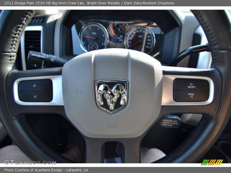 Bright Silver Metallic / Dark Slate/Medium Graystone 2011 Dodge Ram 2500 HD Big Horn Crew Cab